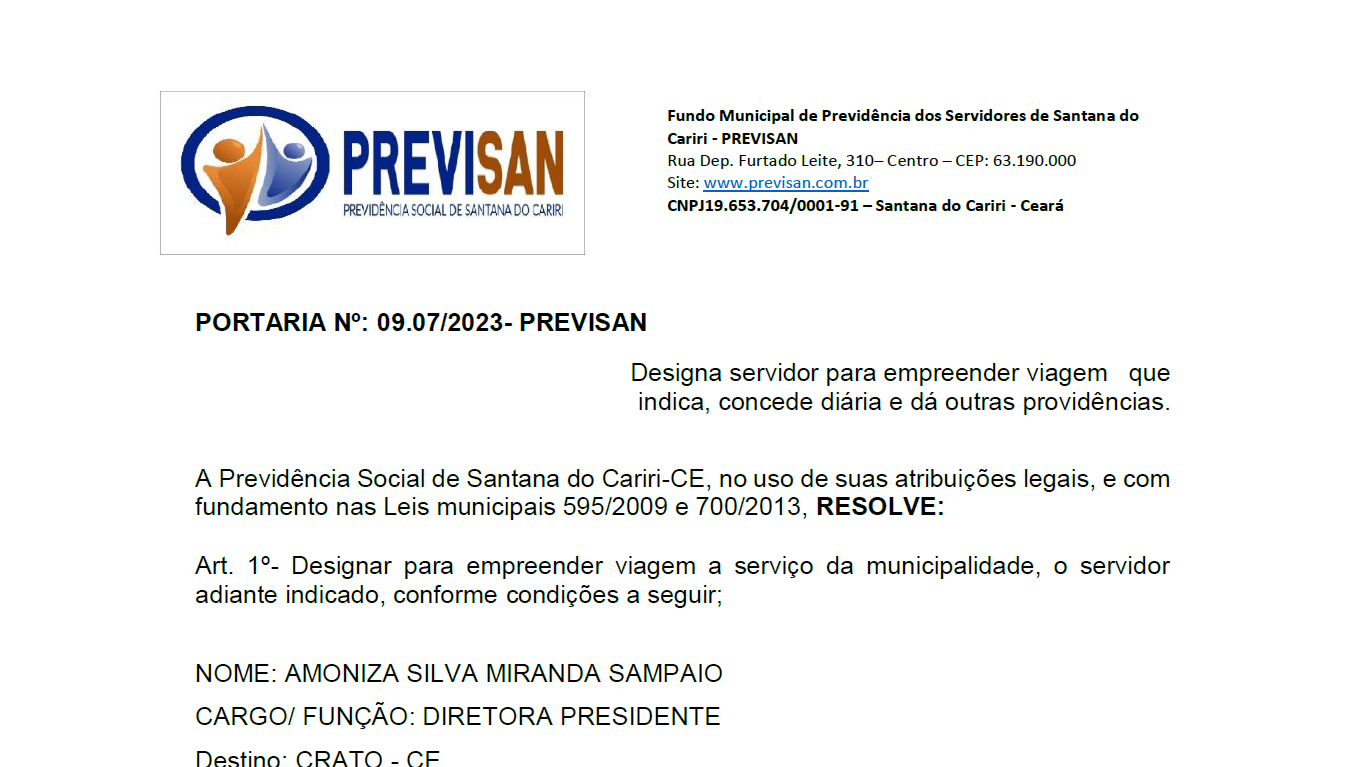 Designa servidor para empreender viagem que indica, concede diária e dá outras providências